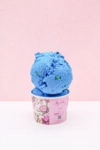 Cookie monster ice cream.