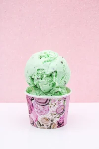 Mint chocolate chip ice cream.