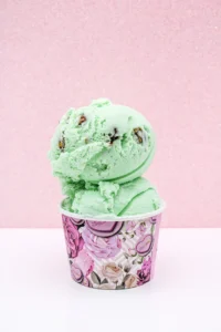 Pistachio ice cream.