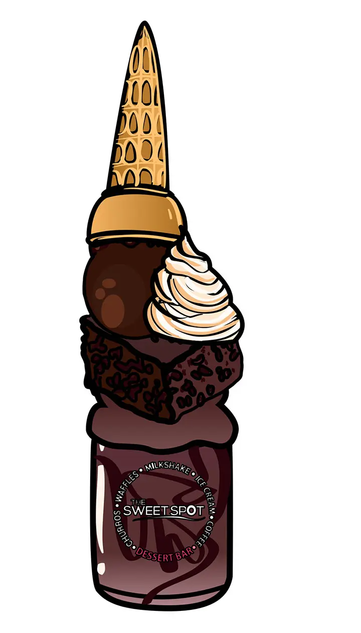 3. Brownie milkshake