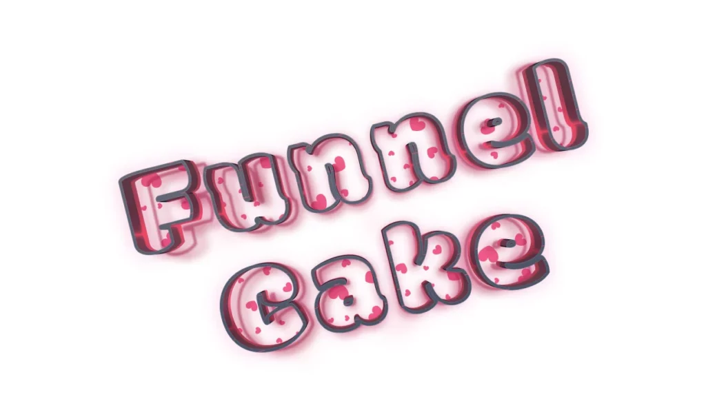 Funnel cake font.
