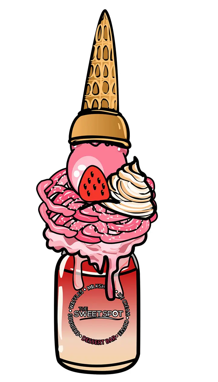 12. Funnel cake milkshake