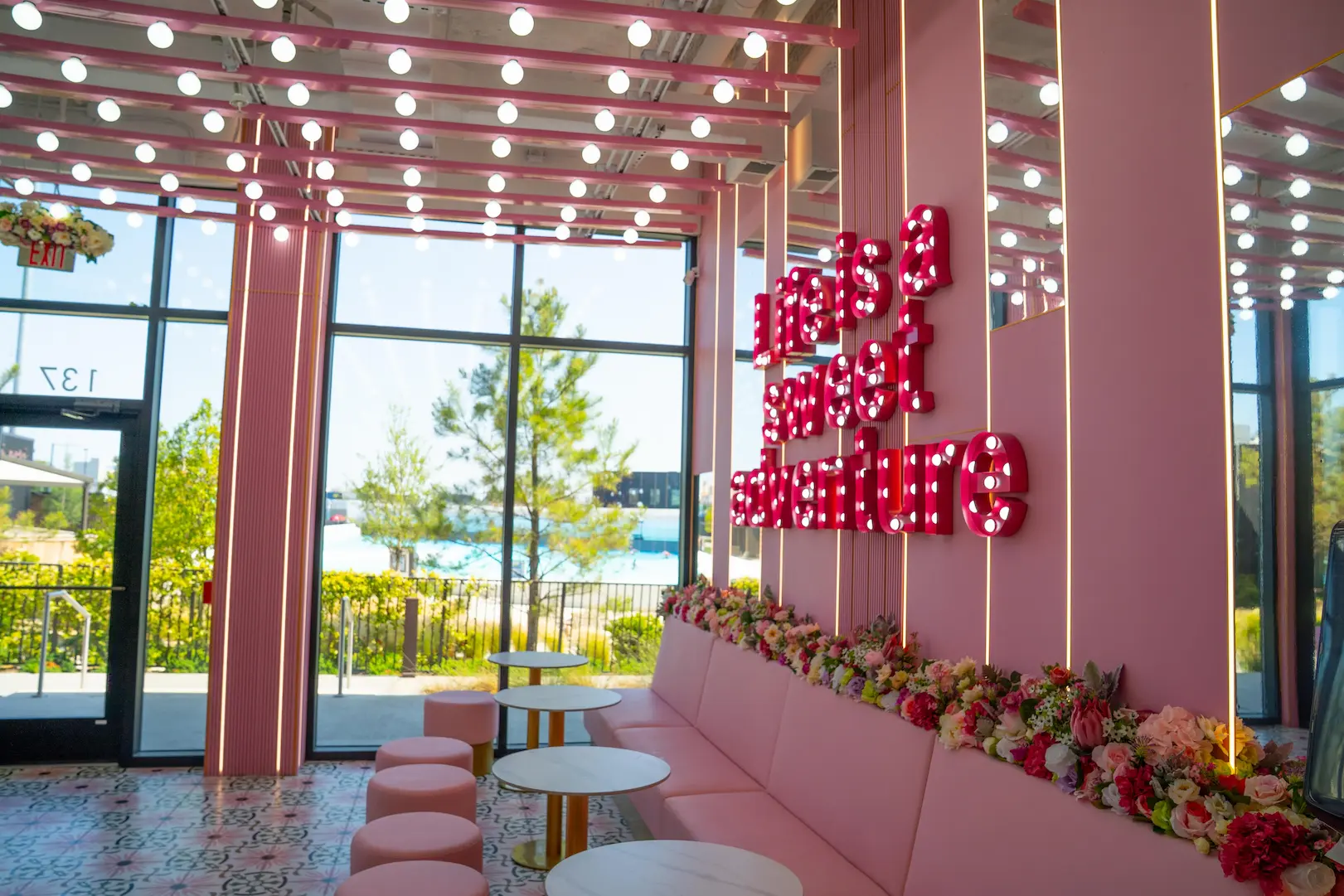 Inside The Sweet Spot dessert shop and coffee bar at Atlantic Park in Virginia Beach