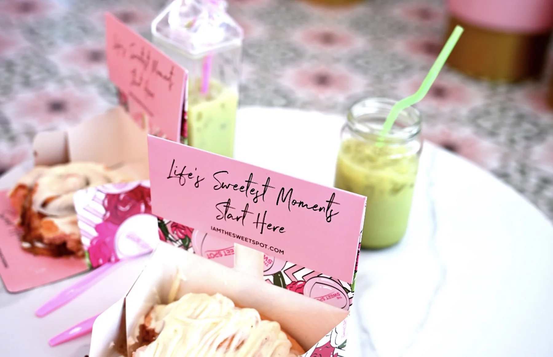 Signature desserts and specialty iced drinks from The Sweet Spot in Virginia Beach