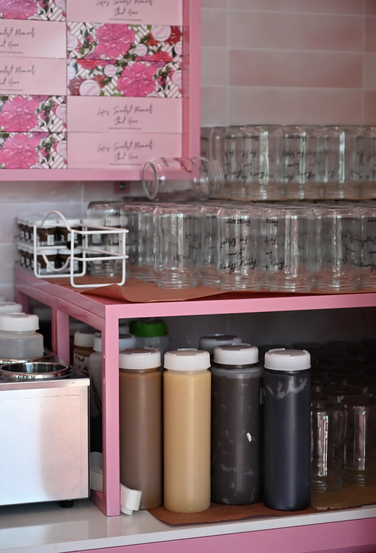 Colorful specialty iced drinks from The Sweet Spot in Virginia Beach