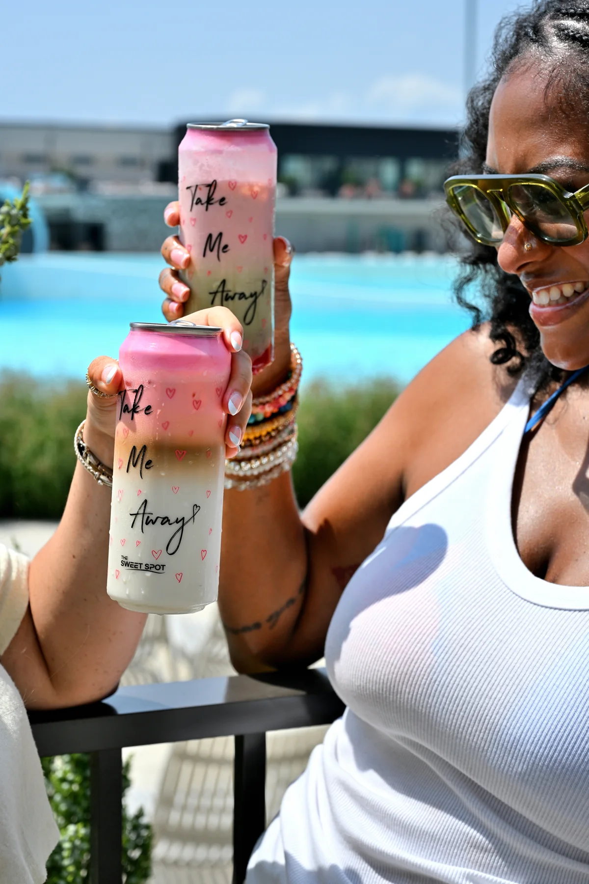 Colorful specialty iced drinks from The Sweet Spot in Virginia Beach