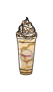 White chocolate frappe art the sweet spot.